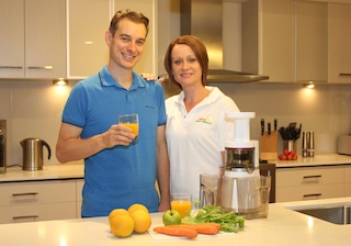 Juice and Blend founders Jonathan and Anne Martin
